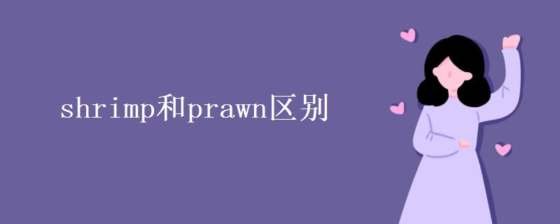 shrimp和prawn区别