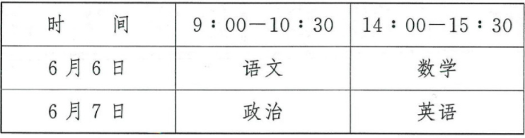 2020年黑龙江体育单招考试时间及科目