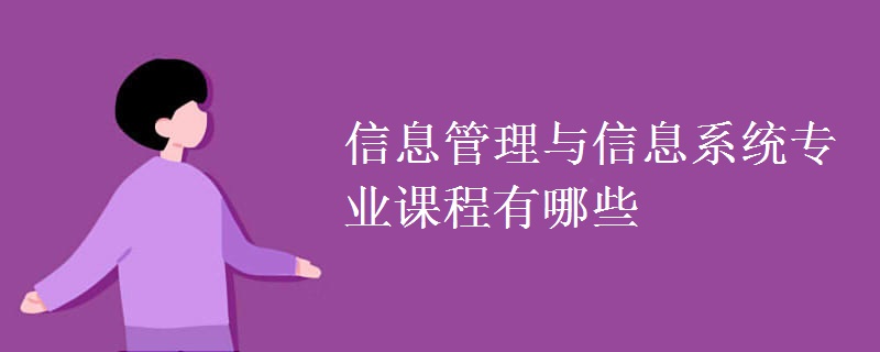 信息管理与信息系统专业课程有哪些