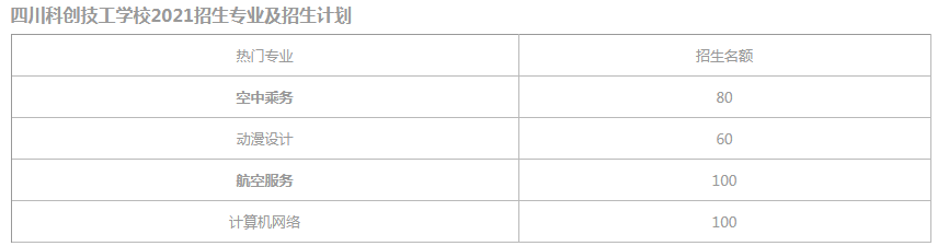 四川科创技工学校招生计划
